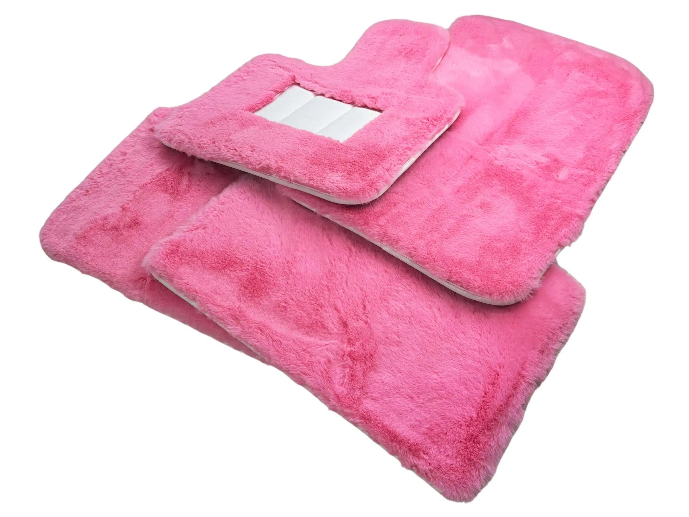 Pink Sheepskin Floor Mats For Rolls Royce Phantom 20032016 Er56 Design Brand