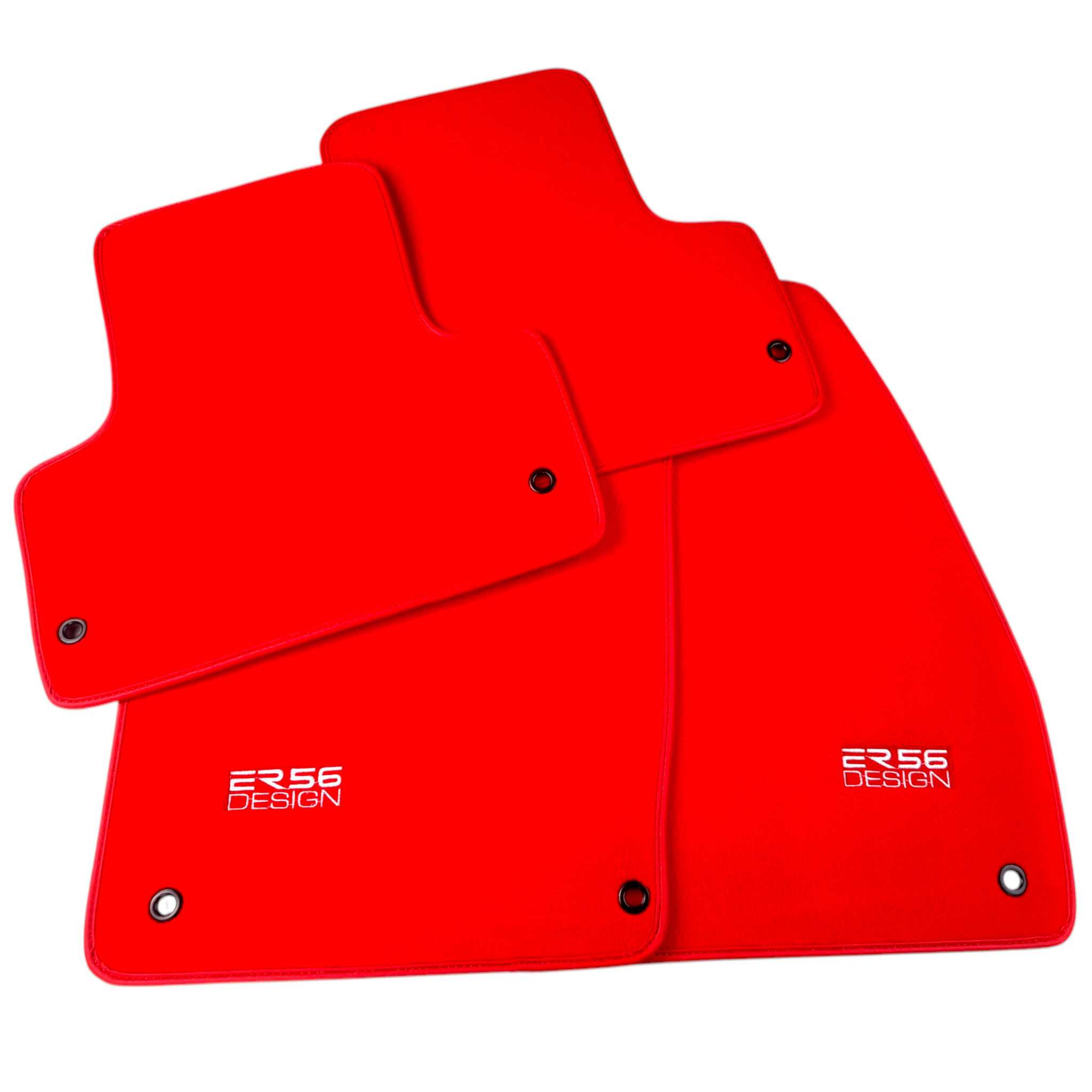 Red Floor Mats for Jeep Grand Cherokee WL (2023-2024) Plug-in Hybrid by ER56 Design