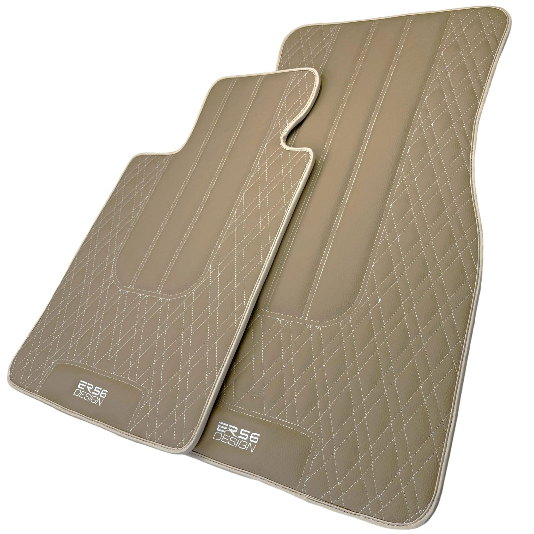 Beige Leather Floor Mats For BMW M6 E64 Convertible