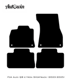 Black Floor Mats for Audi Q8 e-tron Sportback (2023-2025) | No Steps Edition