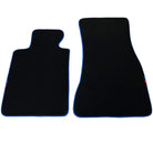 Black Floor Floor Mats For BMW 1 Series E87 | Blue Trim