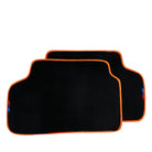 Black Floor Floor Mats For BMW 1 Series E87 | Orange Trim