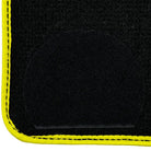 Black Floor Floor Mats For BMW 1 Series E87 | Fighter Jet Edition | Yellow Trim