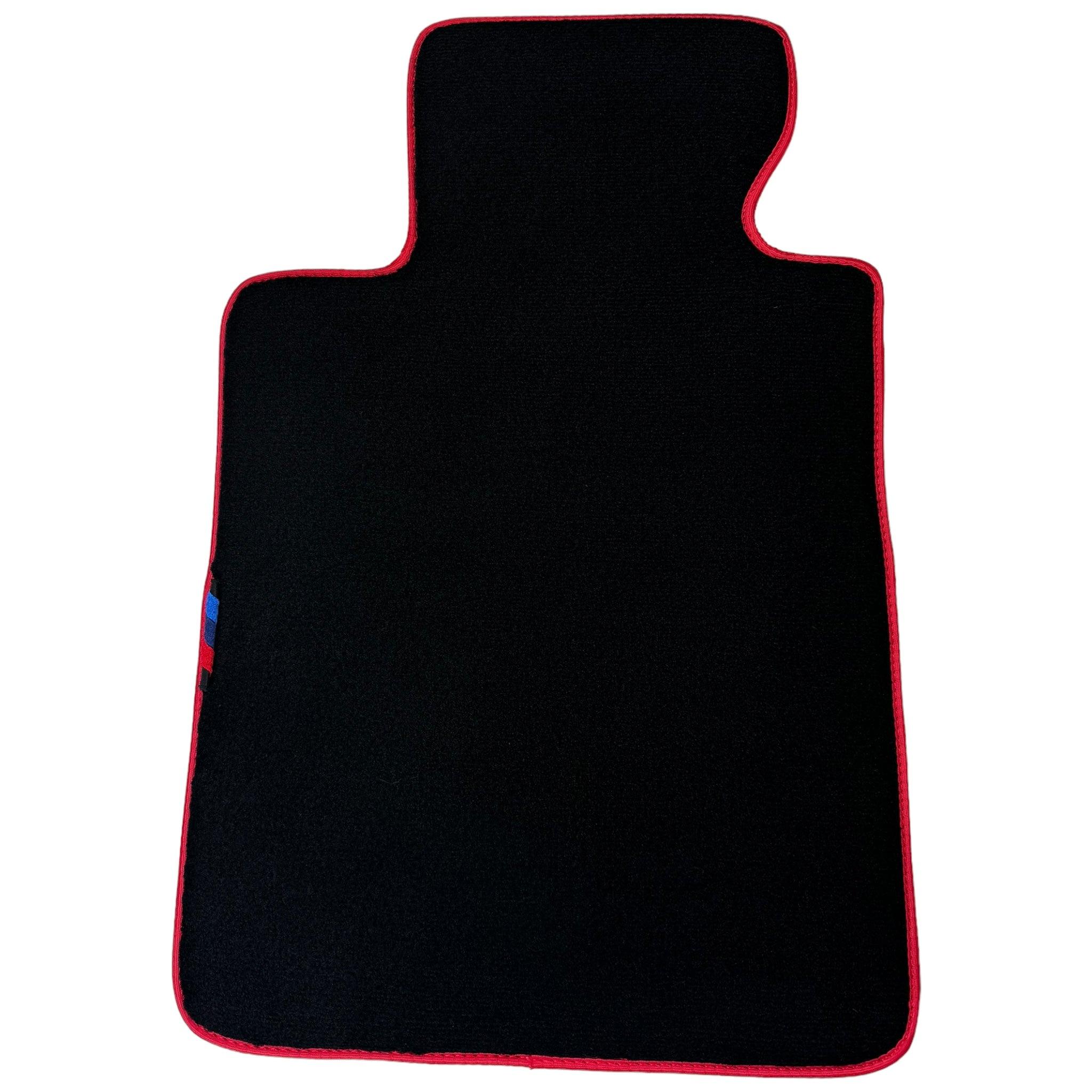 Black Floor Floor Mats For BMW 1 Series F20 | Red Trim