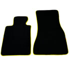 Black Floor Floor Mats For BMW 1 Series F40 | Fighter Jet Edition Autowin Brand | Yellow Trim