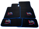 Black Floor Mats For BMW 2 Series F23 Convertible ER56 Design Limited Edition Blue Trim - AutoWin