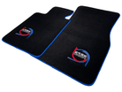 Black Floor Mats For BMW 2 Series F23 Convertible ER56 Design Limited Edition Blue Trim - AutoWin