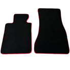 Black Floor Floor Mats For BMW 3 Series F36 | Red Trim