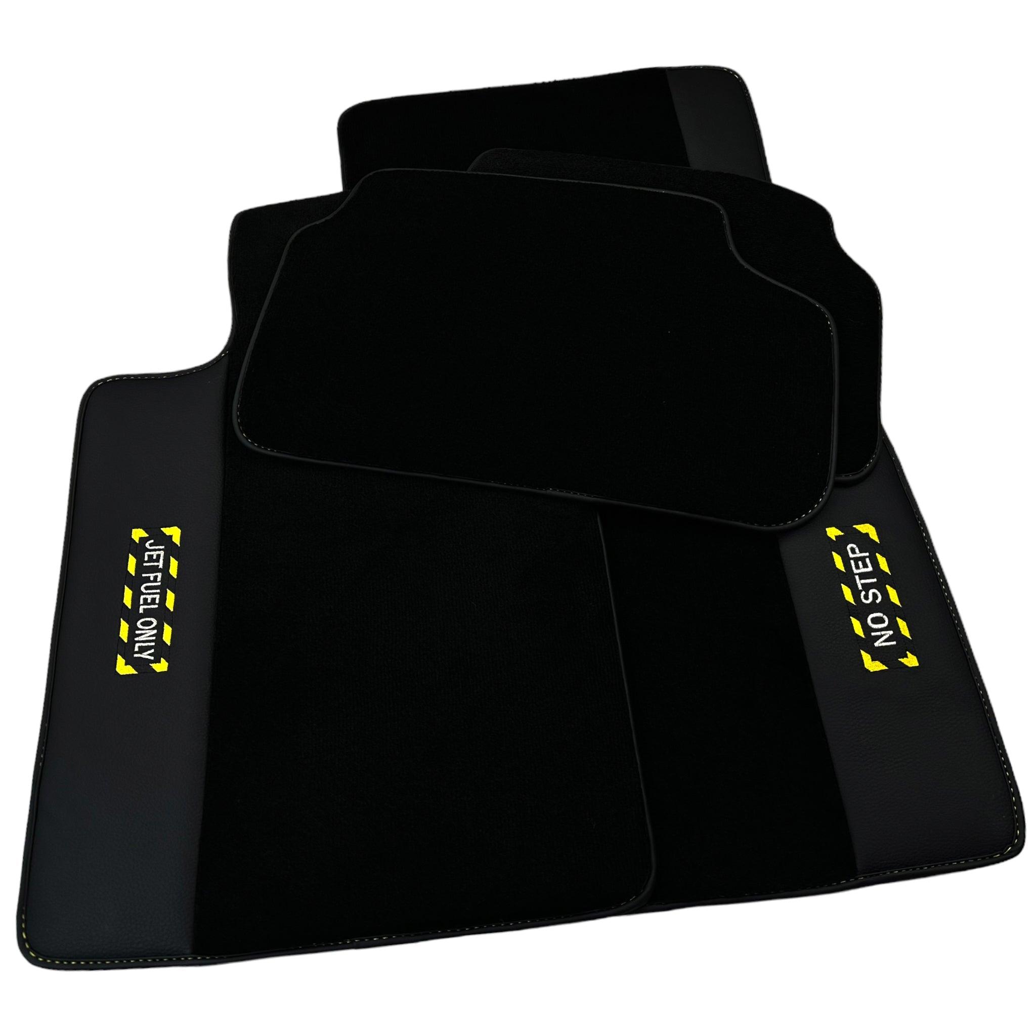 Black Floor Floor Mats For BMW 3 Series G20 | Fighter Jet Edition - AutoWin