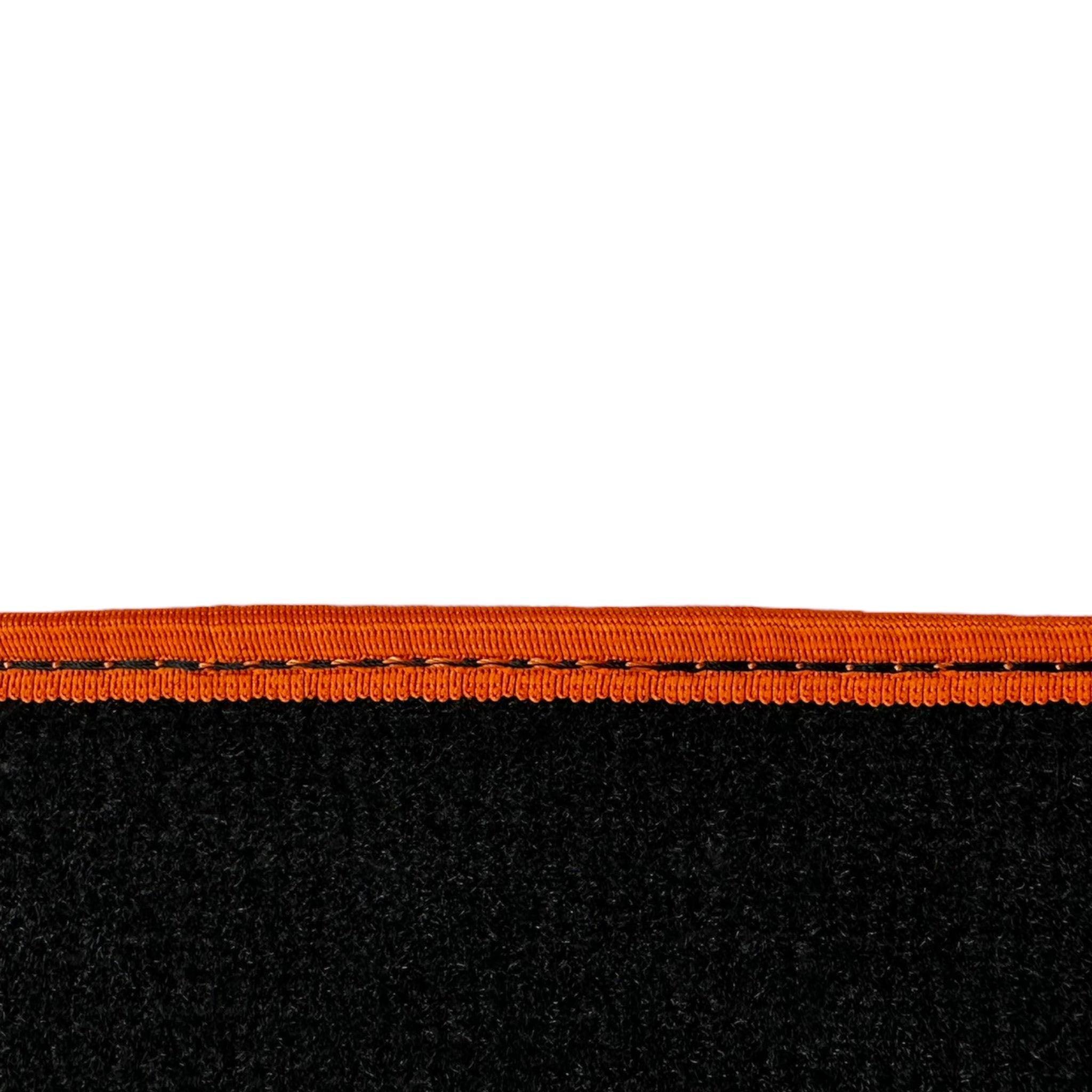 Black Floor Floor Mats For BMW 3 Series G20 | Orange Trim