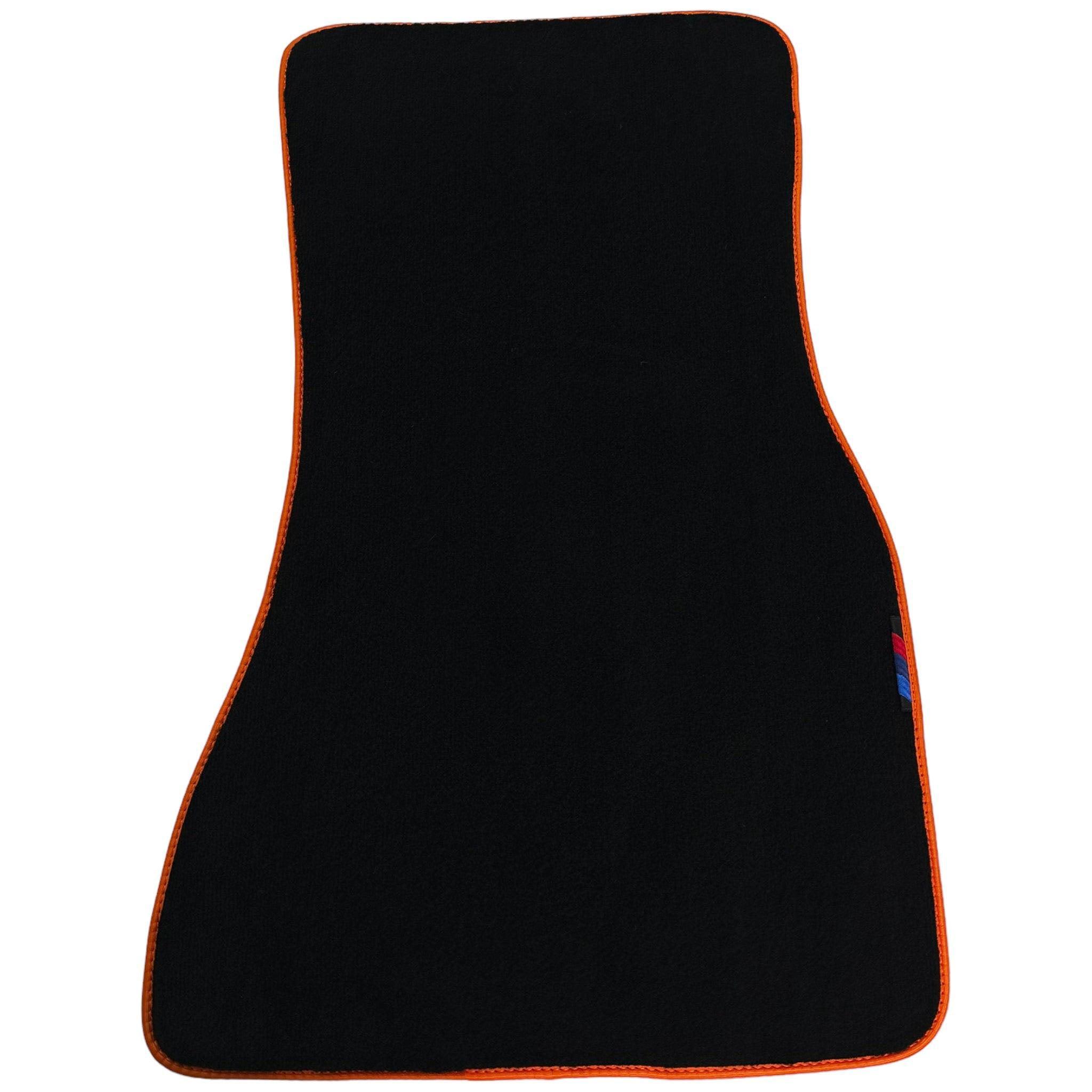 Black Floor Floor Mats For BMW 3 Series G20 | Orange Trim