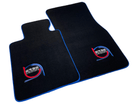Black Floor Mats For BMW M3 E46 ER56 Design Limited Edition Blue Trim - AutoWin