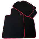 Black Mats For BMW iX1 - U11 SUV | Red Trim - AutoWin