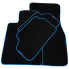 Black Mats For BMW iX1 - U11 SUV | Sky Blue Trim - AutoWin