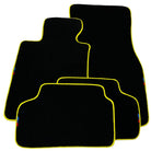 Black Mats For BMW M3 E36 | Yellow Trim - AutoWin