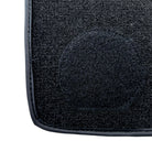 Black Sheepskin Floor Mats For BMW 7 Series E38 Long No Steps Edition