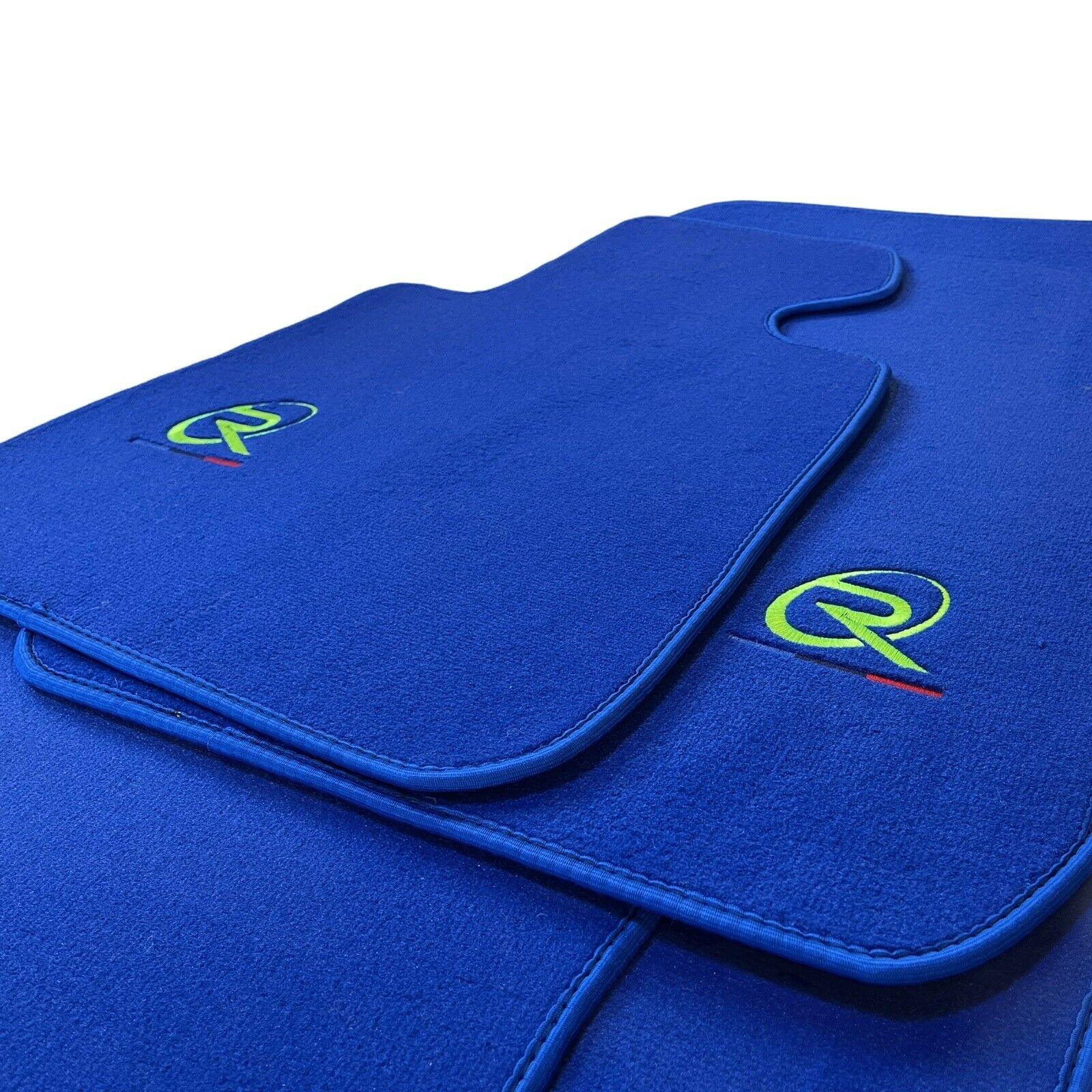 Blue Floor Mats For BMW 4 Series F33 Tailored Set Perfect Fit - AutoWin