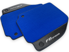 Blue Floor Mats For Ferrari F8 Spider 2019-2022 With Carbon Fiber Leather - AutoWin