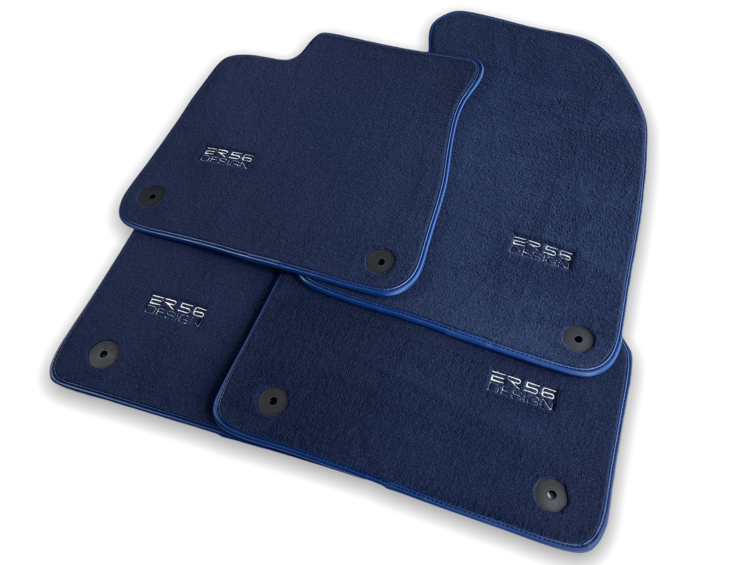 Dark Blue Floor Mats for Audi A1 3-door Hatchback 2010-2018 | ER56 Design