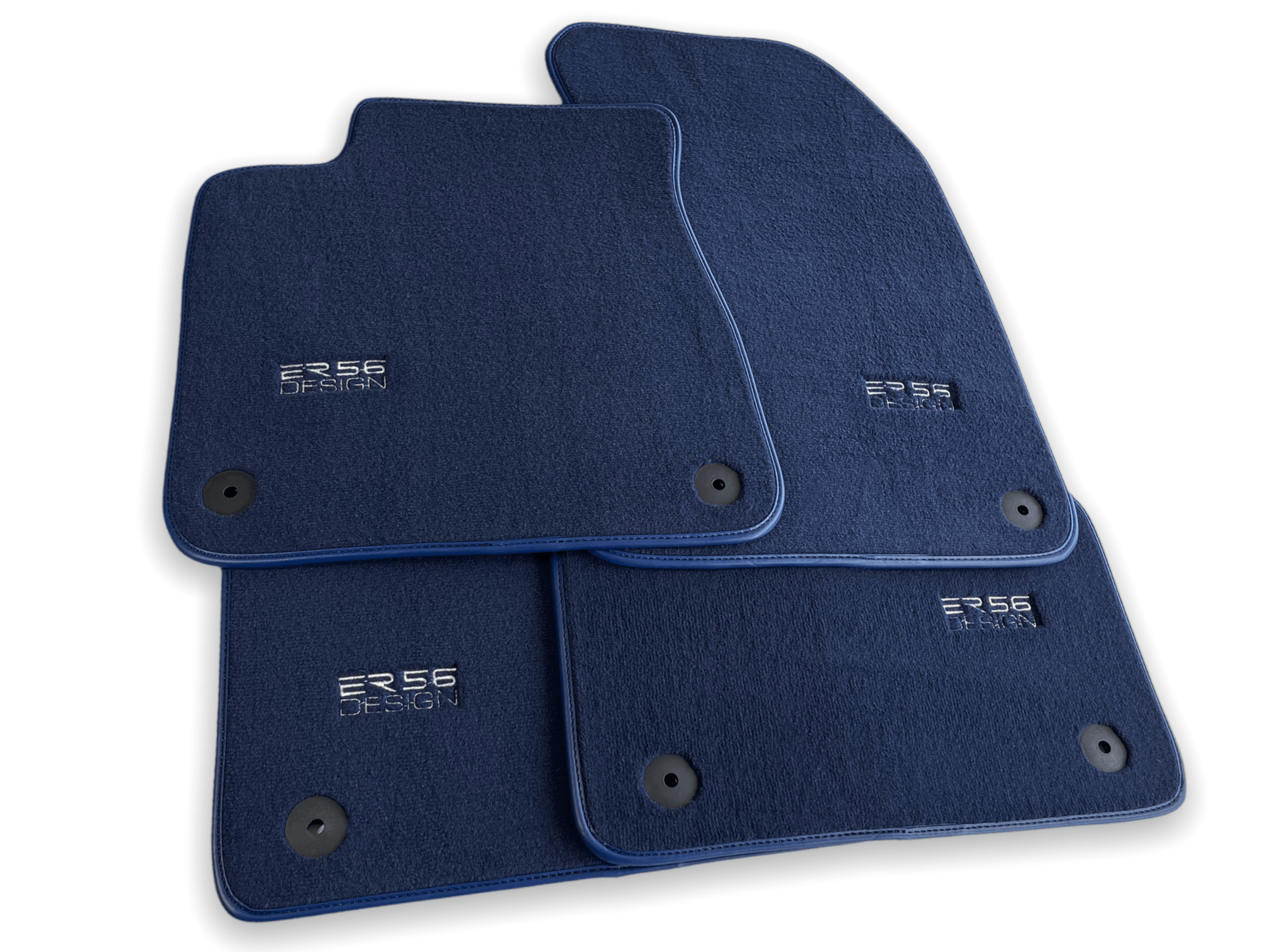 Dark Blue Floor Mats for Audi A1 3-door Hatchback 2010-2018 | ER56 Design