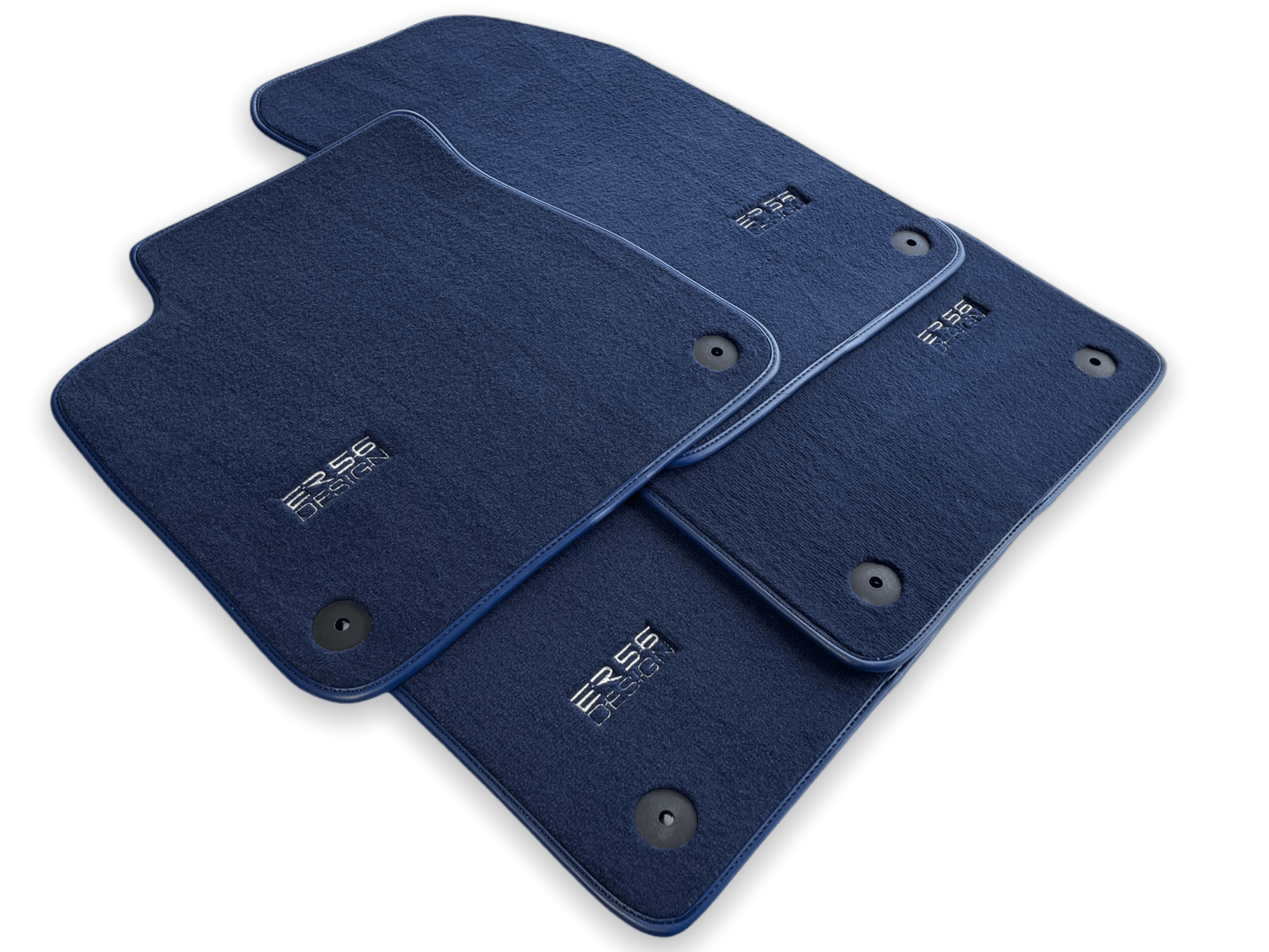 Dark Blue Floor Mats for Audi A1 3-door Hatchback 2010-2018 | ER56 Design