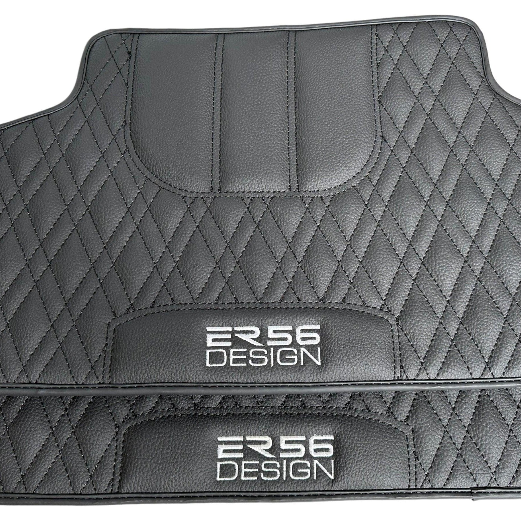 Floor Mats For BMW 5 Series F11 5-doors Wagon Black Leather Er56 Design - AutoWin