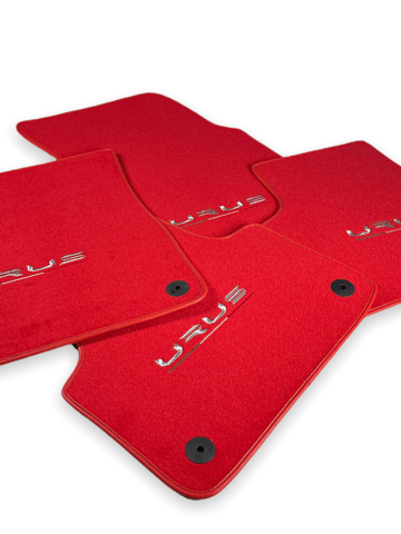 Floor Mats For Lamborghini Urus Red Tailored Carpets - AutoWin