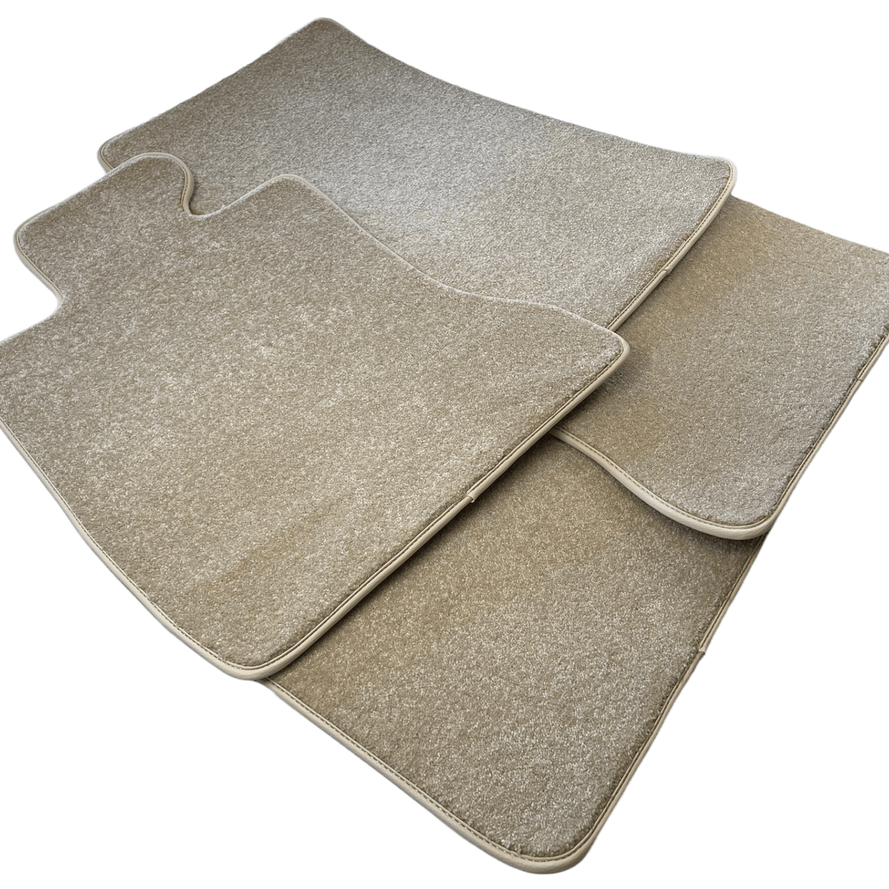 Floor Mats For Rolls Royce Wraith 2013-2023 Beige Luxury Quality - AutoWin