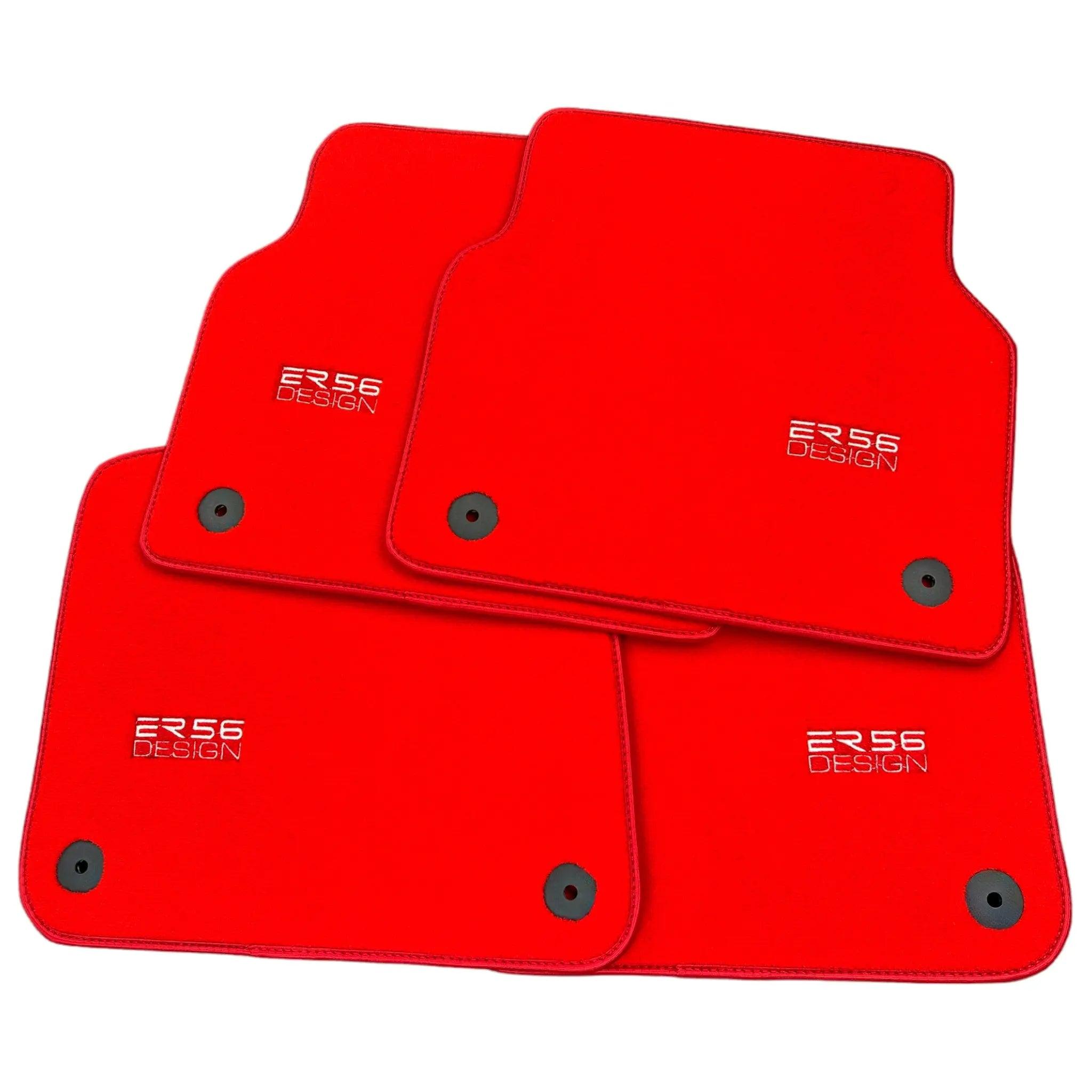 Red Floor Mats for Audi Q3 8U (2011-2018) | ER56 Design