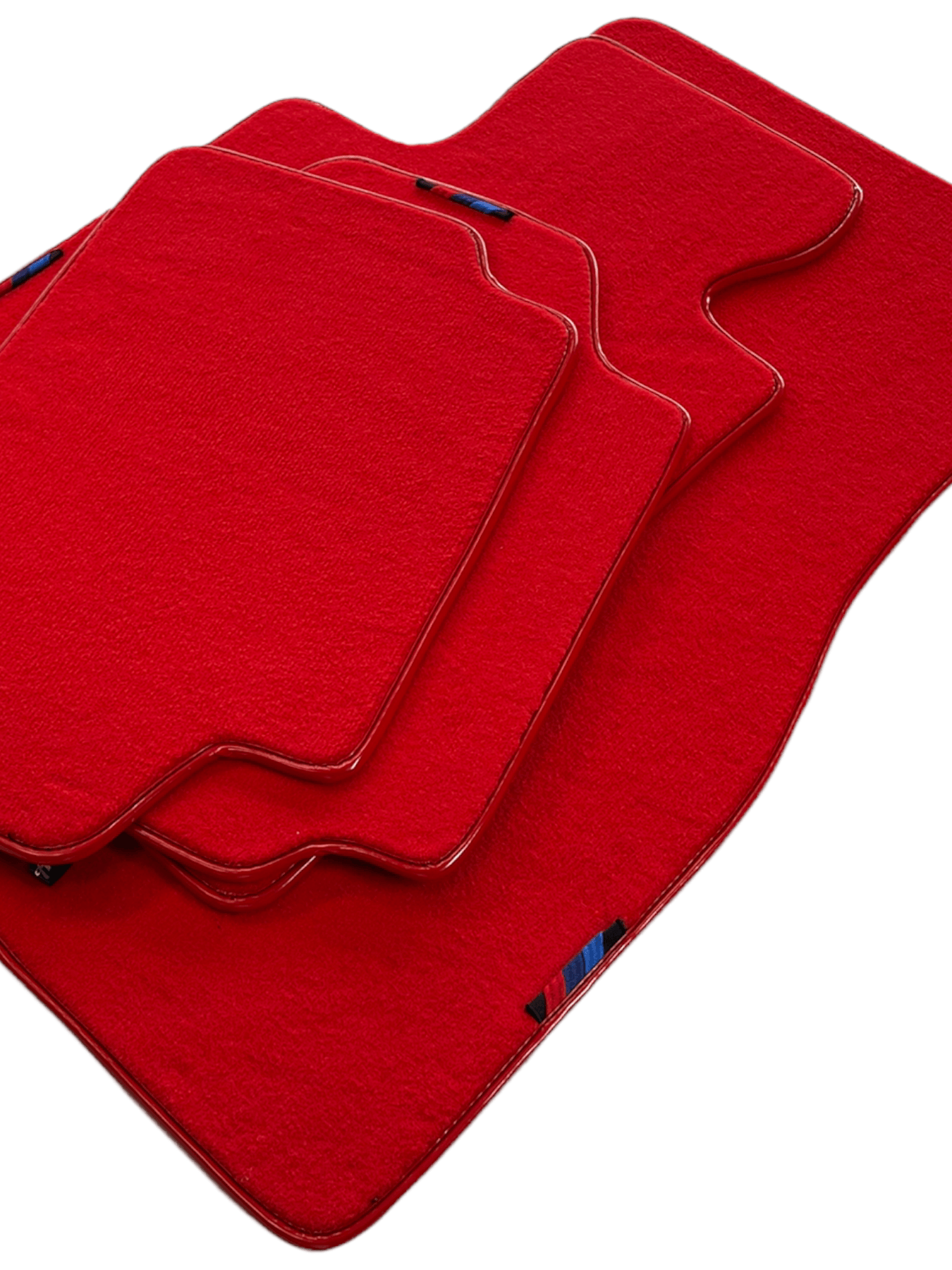 Red Floor Mats For BMW 1 Series E81 With M Package AutoWin Brand - AutoWin
