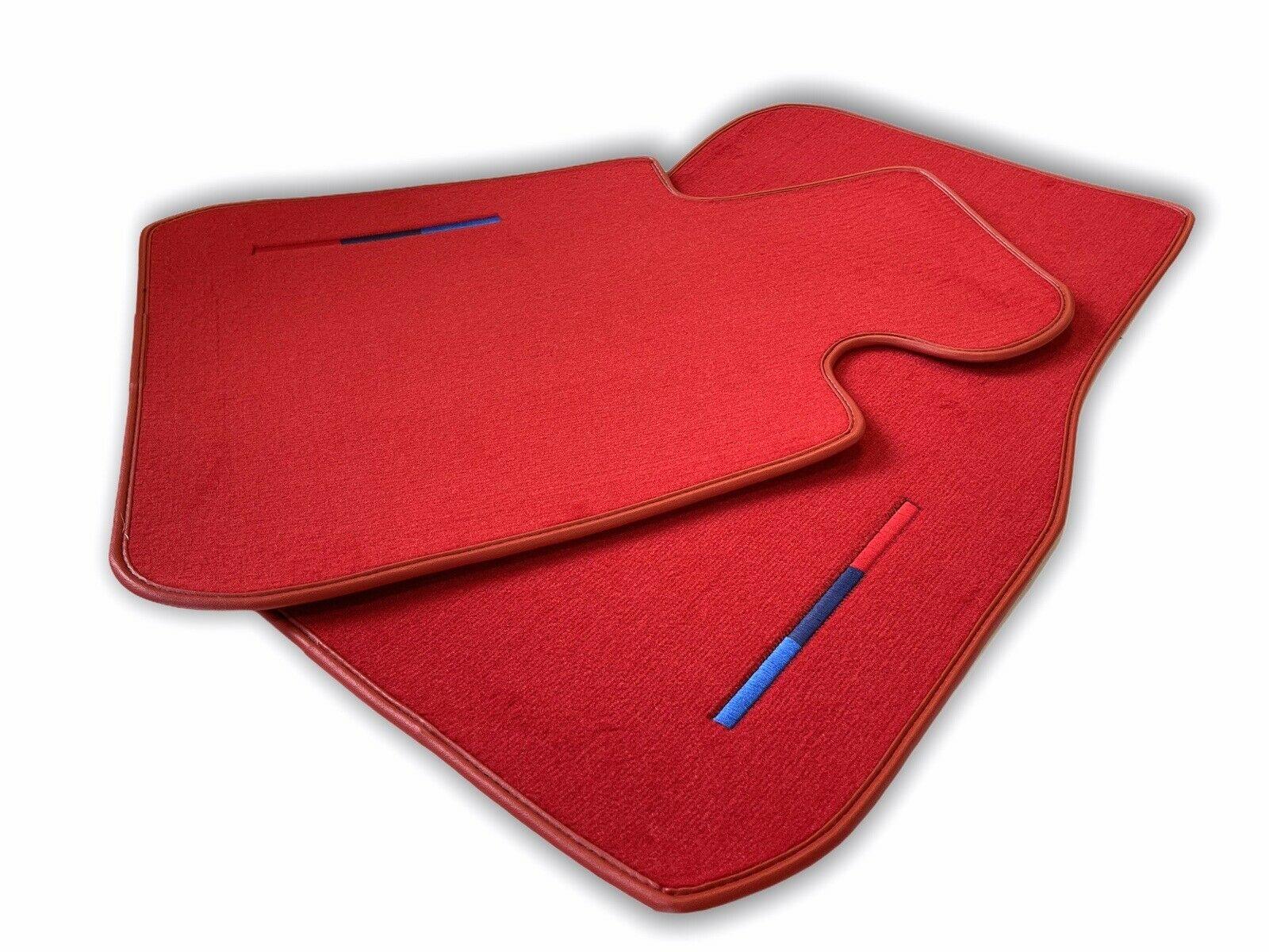 Red Floor Mats For BMW 5 Series E60 With M Package - AutoWin