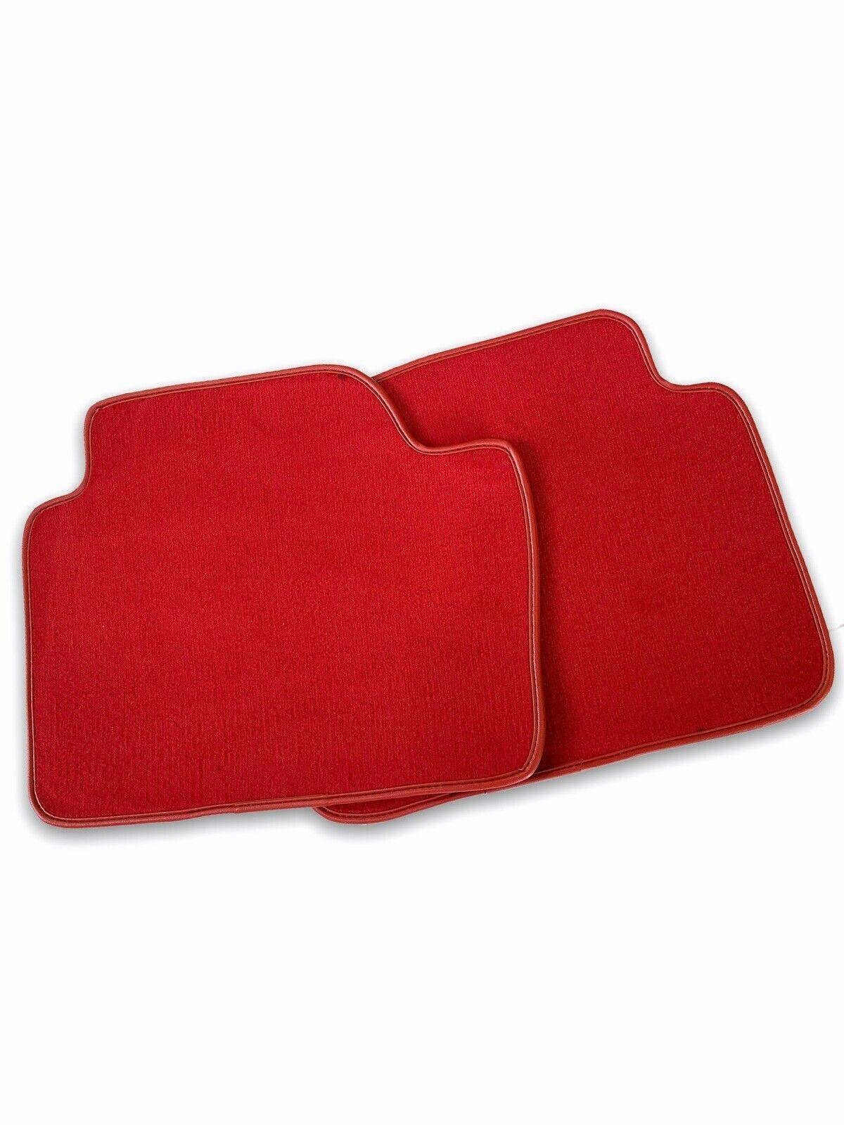 Red Floor Mats For BMW 5 Series F10 ROVBUT Brand Tailored Set Perfect Fit Green SNIP Collection - AutoWin