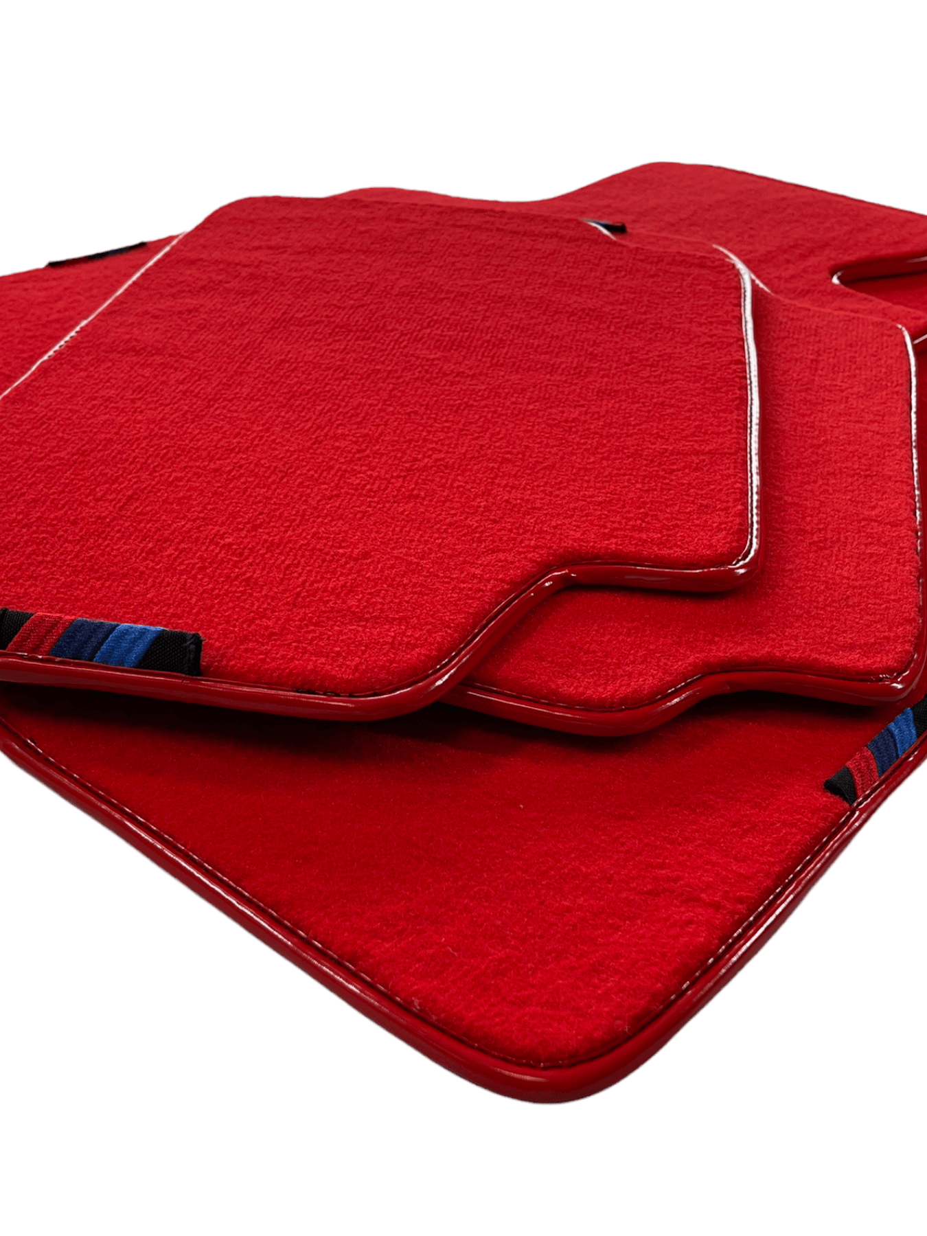Red Floor Mats For BMW 7 Series F01 With M Package AutoWin Brand - AutoWin