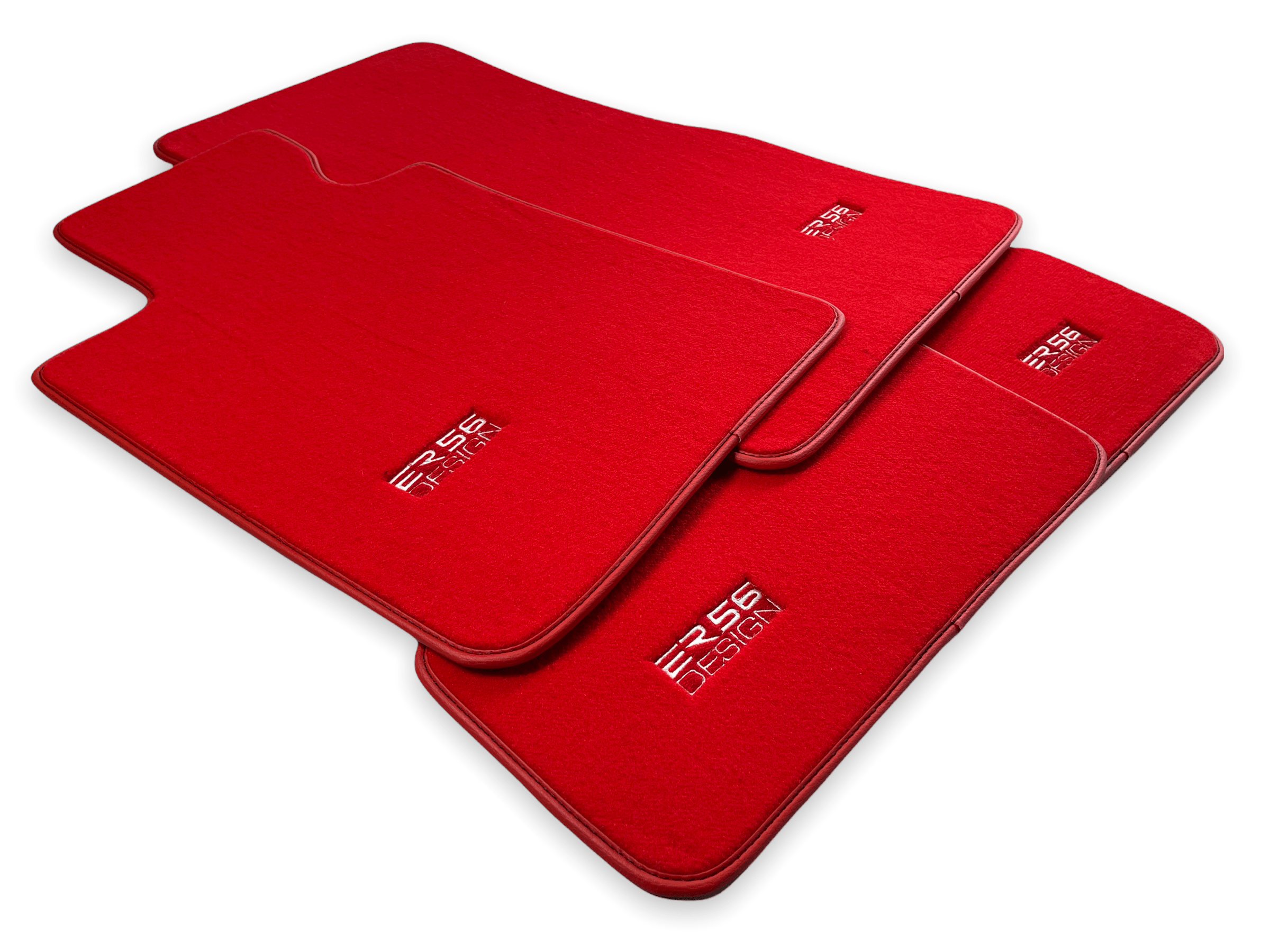 Red Floor Mats For BMW M2 Series F87 - ER56 Design Brand - AutoWin