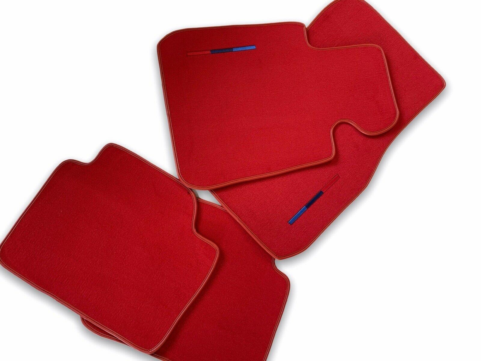 Red Floor Mats For BMW X5 Series E53 With M Package - AutoWin