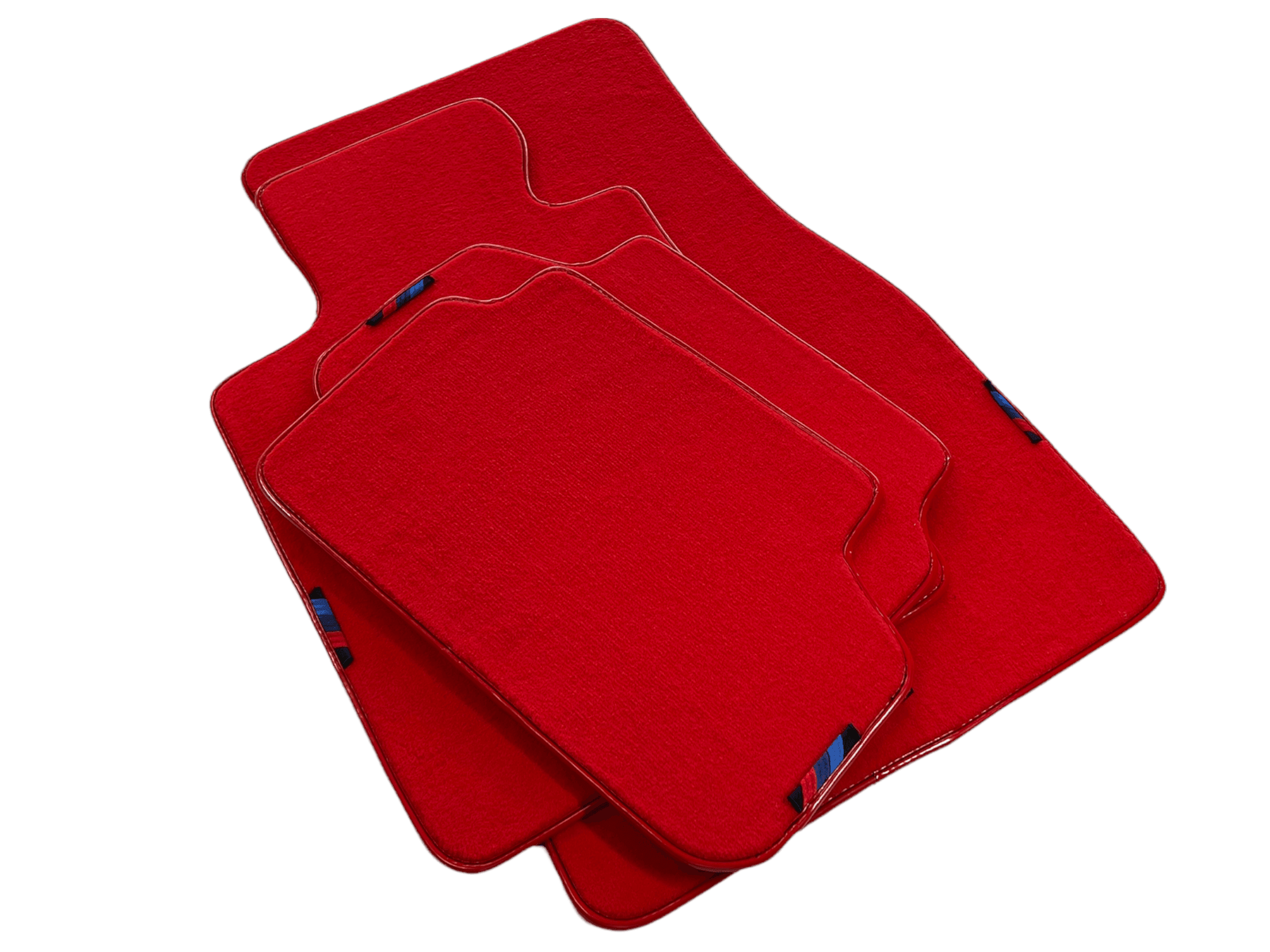 Red Mats For BMW M5 E34 With M Package AutoWin Brand - AutoWin