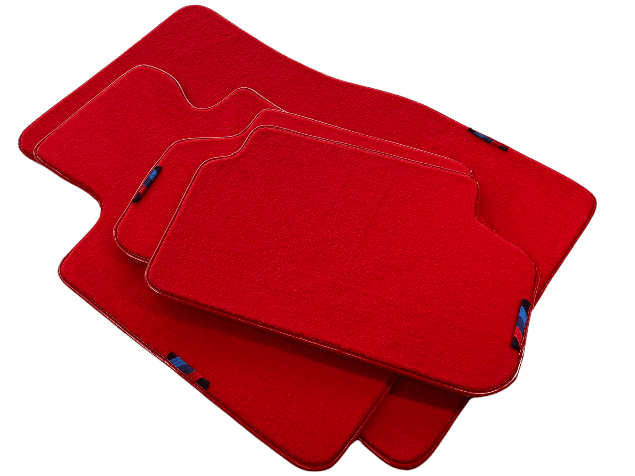 Red Mats For BMW M5 E34 With M Package AutoWin Brand - AutoWin