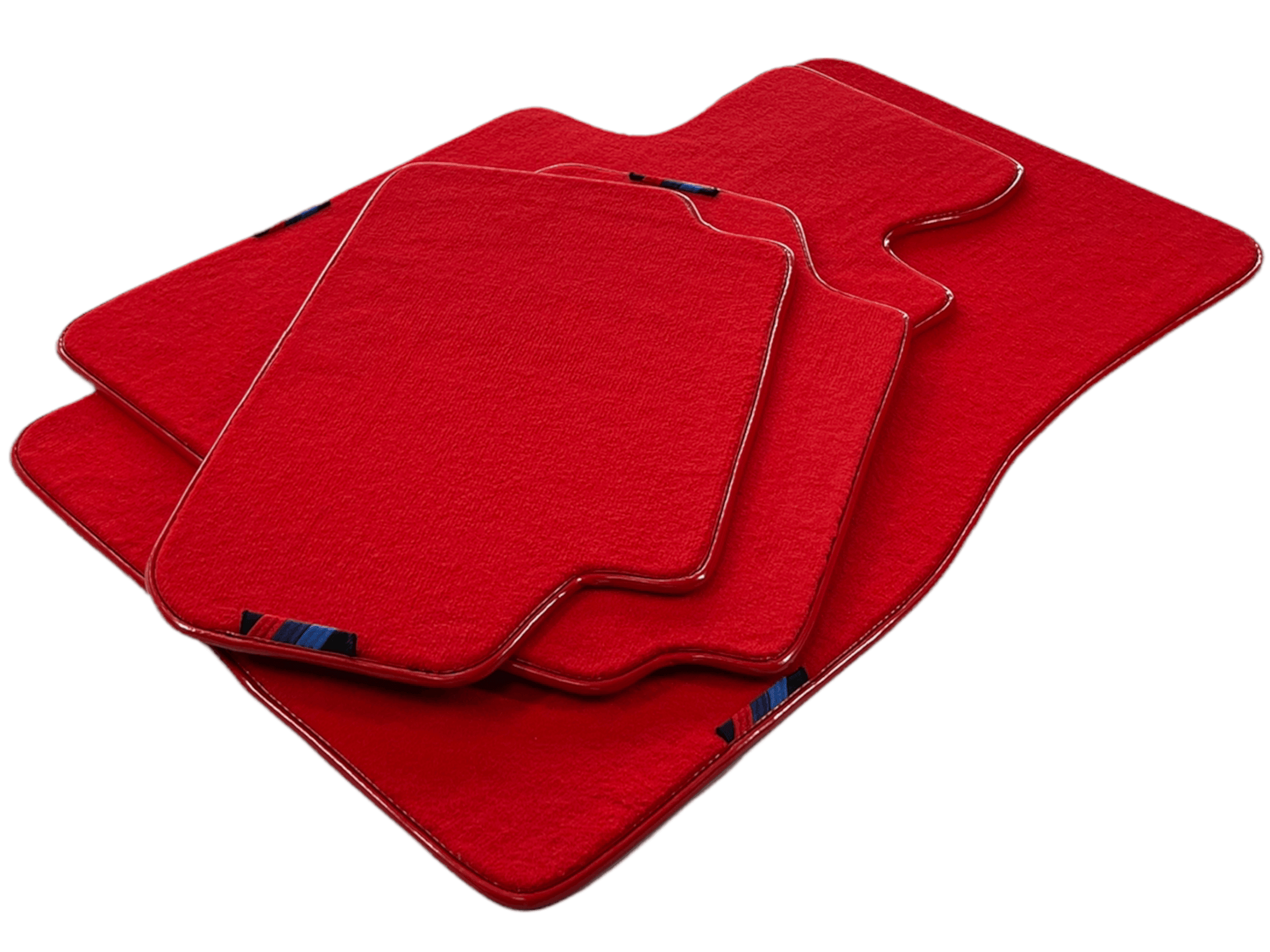 Red Mats For BMW M5 E34 With M Package AutoWin Brand - AutoWin