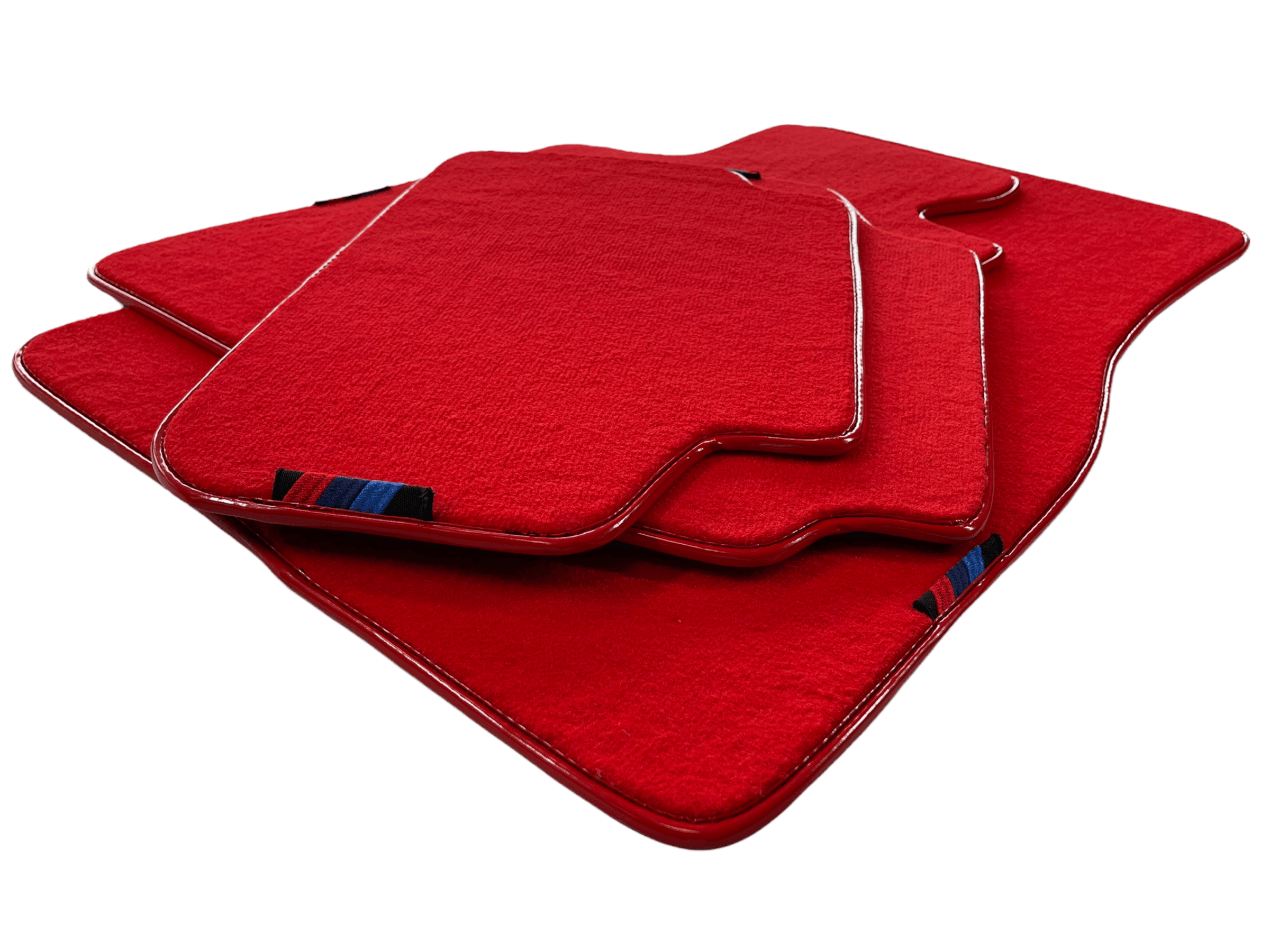 Red Mats For BMW M5 E34 With M Package AutoWin Brand - AutoWin