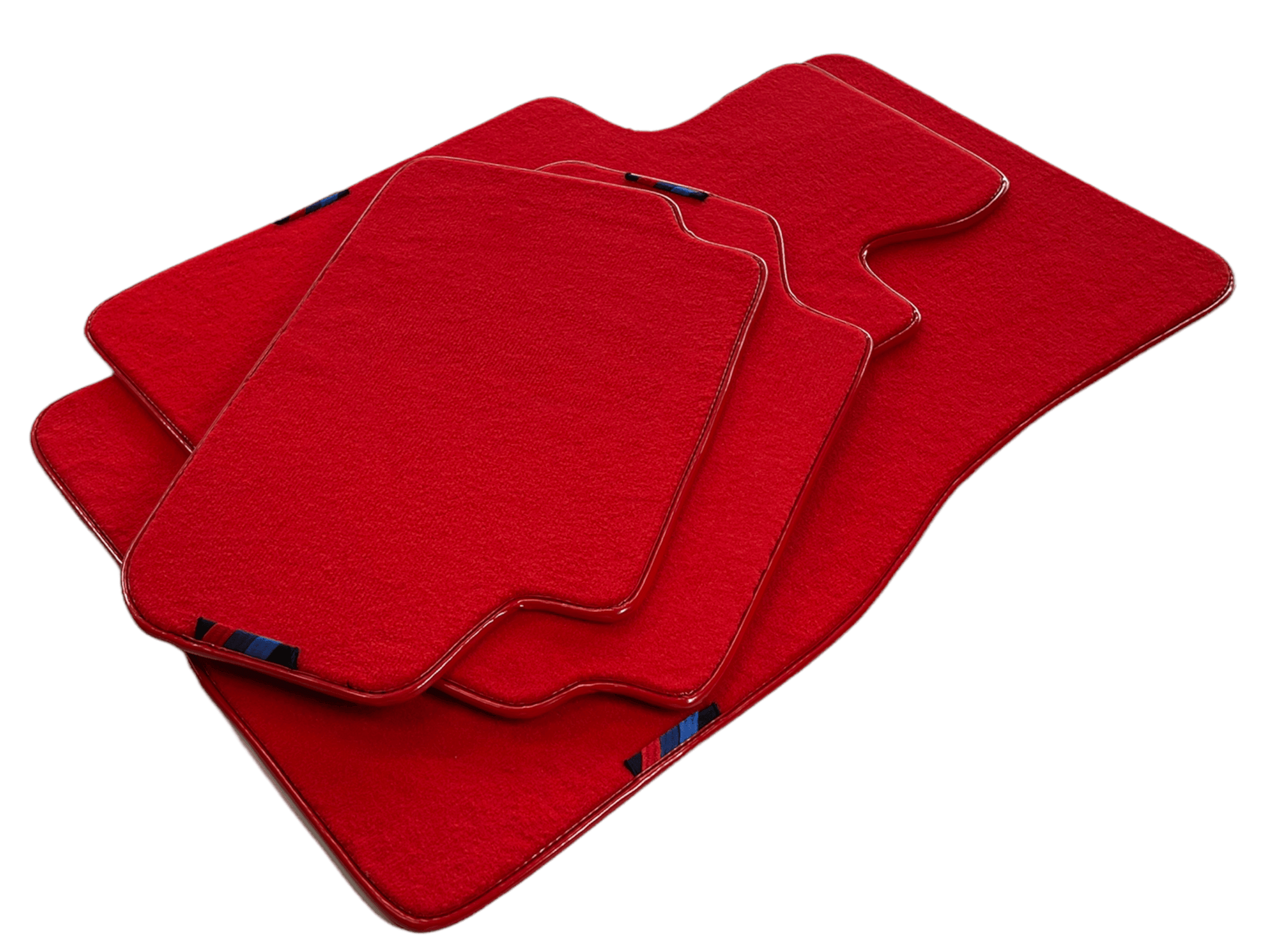 Red Mats For BMW M5 E34 With M Package AutoWin Brand - AutoWin