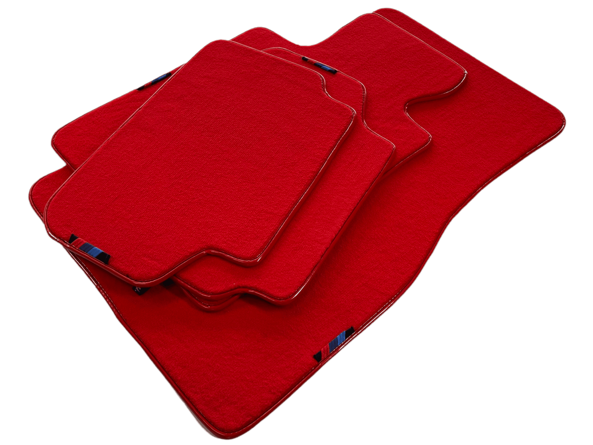 Red Mats For BMW M5 E34 With M Package AutoWin Brand - AutoWin